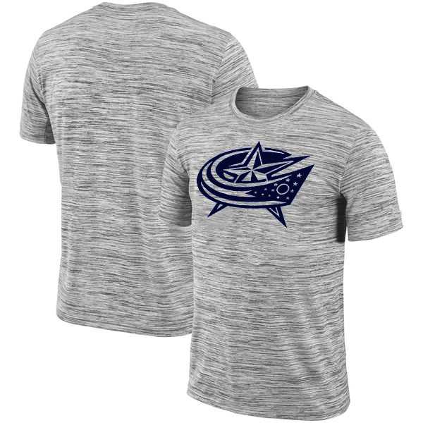 Columbus Blue Jackets 2018 Heathered Black Sideline Legend Velocity Travel Performance T-Shirt,We sell and wholesale Columbus Blue Jackets 2018 Heathered Black Sideline Legend Velocity Travel Performance T-Shirt on line form chian!